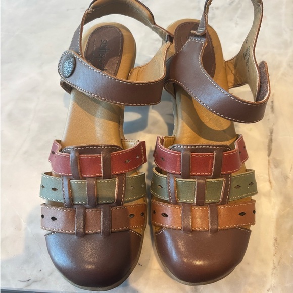 Softspots Women’s Leather Sandals – Size 7.5M - Picture 1 of 6